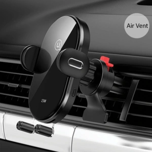 Hurtownia GSM - Uchwyt samochodowy z ładowaniem indukcyjnym USAMS US-CD132 15W Automatic Air Vent czarny/black CD132ZJ01 - USA756BLK - {ean13} - Hurt