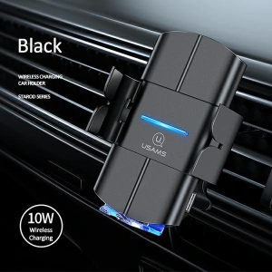 Hurtownia GSM - Uchwyt samochodowy z ładowaniem indukcyjnym USAMS US-CD133 10W Automatic Air Vent czarny/black Starod CD133ZJ01 - USA757BLK - {ean13} - Hurt