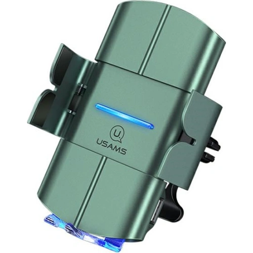 Uchwyt samochodowy z ładowaniem indukcyjnym USAMS US-CD133 10W Automatic Air Vent zielony/green Starod CD133ZJ02
