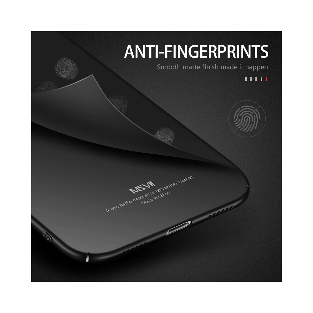 Hurtownia GSM - Etui MSVII Logo Cut-Out iPhone XS/X 5.8 Černé - MS7240BLK - {ean13} - Hurt