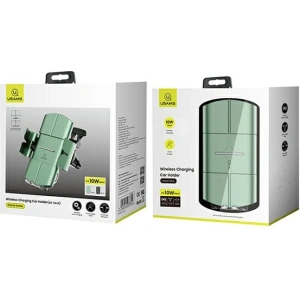 Hurtownia GSM - Uchwyt samochodowy z ładowaniem indukcyjnym USAMS US-CD133 10W Automatic Air Vent zielony/green Starod CD133ZJ02 - USA758GRN - {ean13} - Hurt