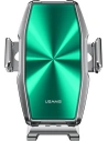 Uchwyt samochodowy z ładowaniem indukcyjnym USAMS US-CD134 15W Automatic Air Vent srebrny/silver Zenya CD134ZJ01