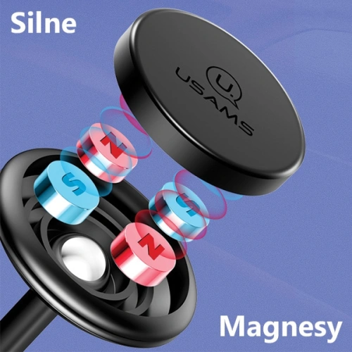 Uchwyt samochodowy magnetyczny USAMS na kokpit US-ZJ049 czerwony/red  ZJ49ZJ02