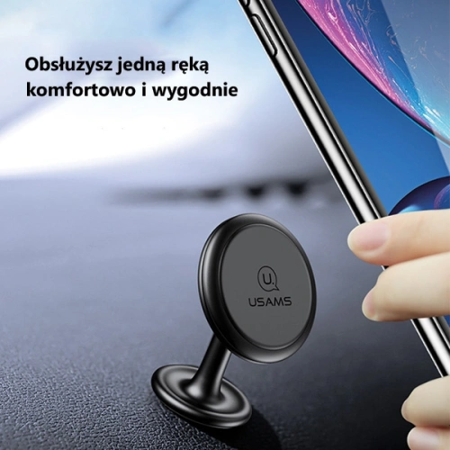 Uchwyt samochodowy magnetyczny USAMS na kokpit US-ZJ049 czerwony/red  ZJ49ZJ02
