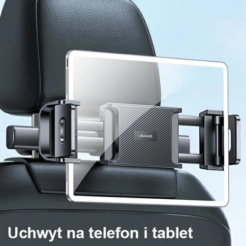 Uchwyt samochodowy USAMS na zagłówek czarny/black ZJ68ZJ01