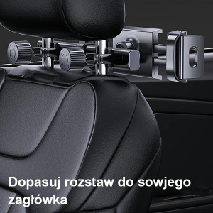 Hurtownia GSM - Uchwyt samochodowy USAMS na zagłówek czarny/black ZJ68ZJ01 - USA769BLK - {ean13} - Hurt