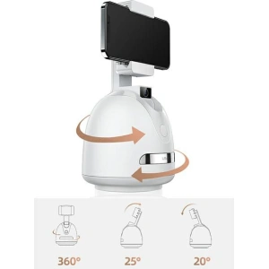 Hurtownia GSM - Držák USAMS s funkcí sledování obličeje bílý/white ZB239GPQ01 - USA772WHT - {ean13} - Hurt