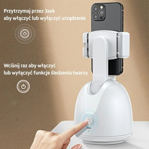 Hurtownia GSM - Držák USAMS s funkcí sledování obličeje bílý/white ZB239GPQ01 - USA772WHT - {ean13} - Hurt