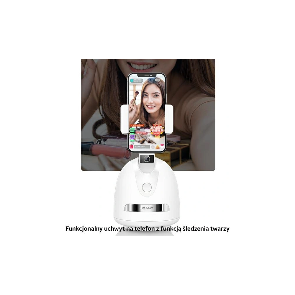 Wholesale USAMS Face Tracking Phone Holder white ZB239GPQ01 (US-ZB239) - USA772WHT - {ean13} - Hurt