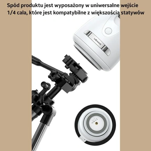 Uchwyt USAMS z funkcją śledzenia twarzy biały/white ZB239GPQ01