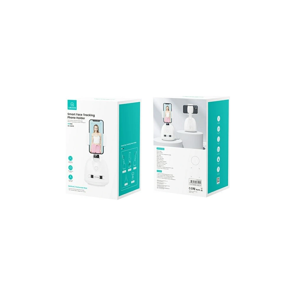 Hurtownia GSM - Uchwyt USAMS z funkcją śledzenia twarzy biały/white ZB239GPQ01 - USA772WHT - {ean13} - Hurt