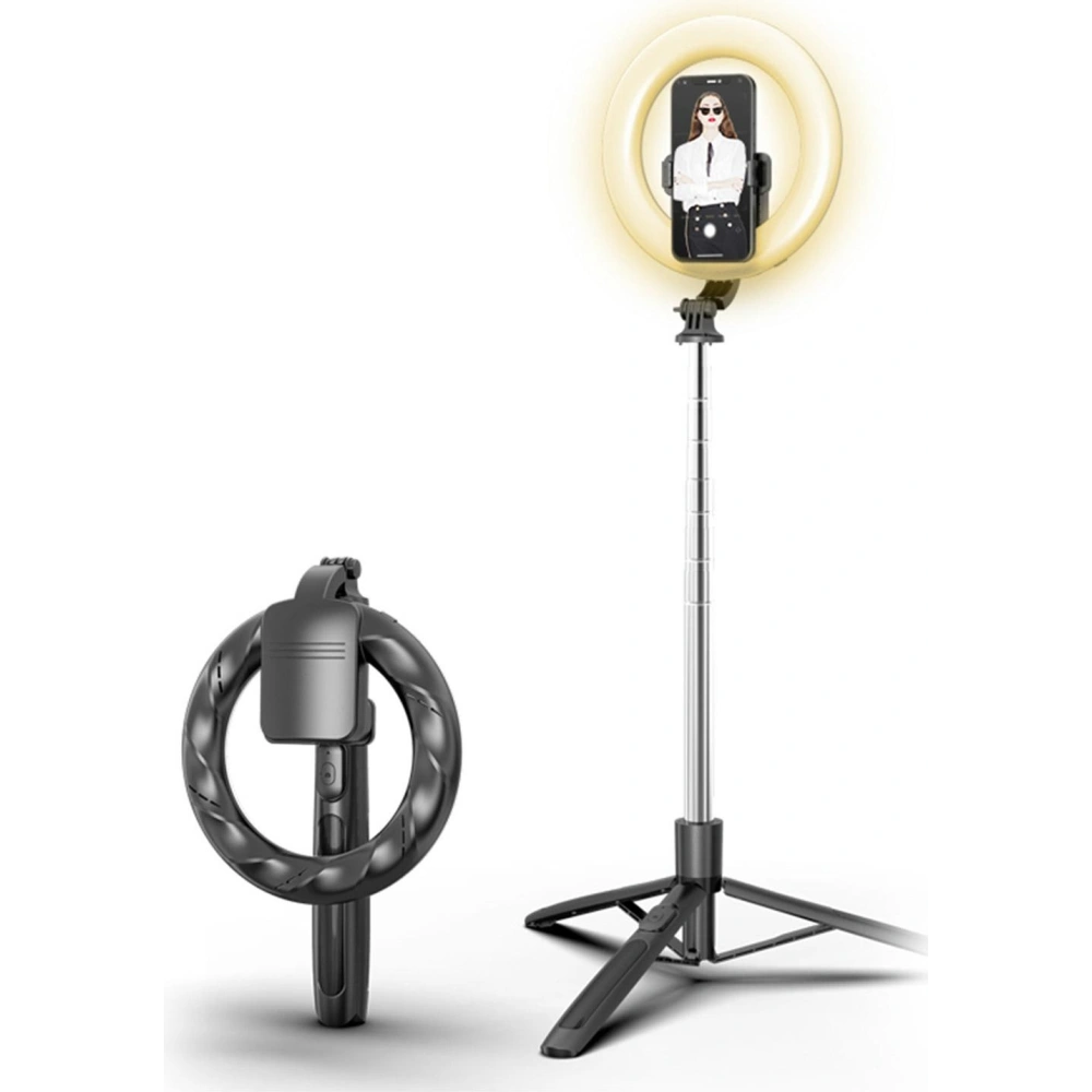 Hurtownia GSM - Stativ na telefon USAMS s LED lampou tripod černý/black ZB241ZJ01 - USA773BLK - {ean13} - Hurt