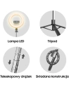 Hurtownia GSM - Statyw na telefon USAMS z lampą LED tripod czarny/black ZB241ZJ01 - USA773BLK - {ean13} - Hurt