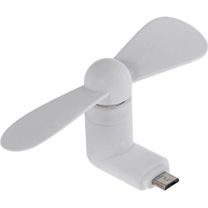Wholesale USAMS Mini Fan microUSB white MICMF02 (US-ZB009) - USA777WHT - {ean13} - Hurt