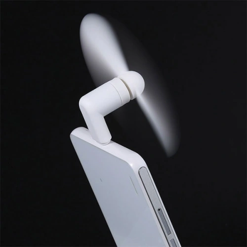 Wiatraczek USAMS microUSB biały/white MICMF02