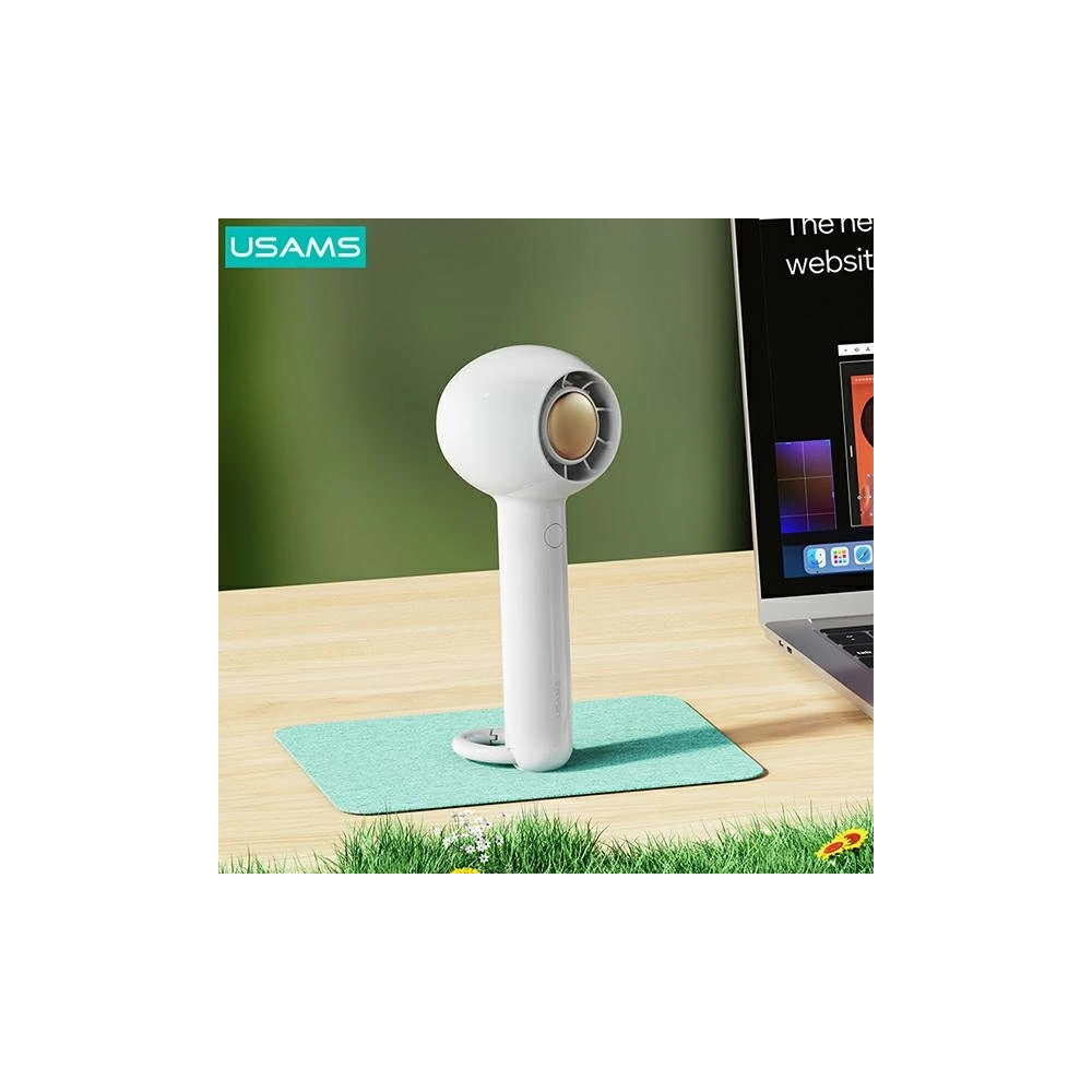 Hurtownia GSM - Ruční ventilátor USAMS Mini 1200mAh Candy Series bílý/bílá ZB251FS01 - USA778WHT - {ean13} - Hurt