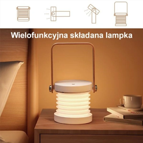 Wielofunkcyjna nocna lampka LED USAMS biały/white ZB249YH01