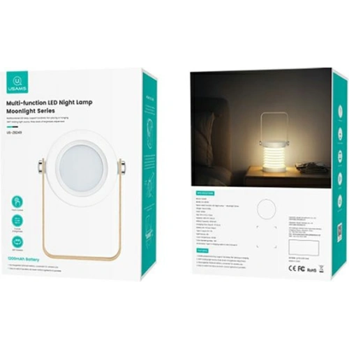Wielofunkcyjna nocna lampka LED USAMS biały/white ZB249YH01