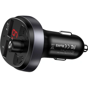 Hurtownia GSM - FM transmitter USAMS C11, hands-free kit, Bluetooth, MP3, 2xUSB 2,1A černý/black CC62GC01 - USA784BLK - {ean13} - Hurt