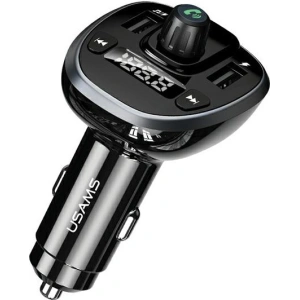 Hurtownia GSM - FM transmitter USAMS C21, hands-free kit, Bluetooth 5.0, MP3, 2xUSB 3,4A černý/black CC115GC01 - USA785BLK - {ean13} - Hurt