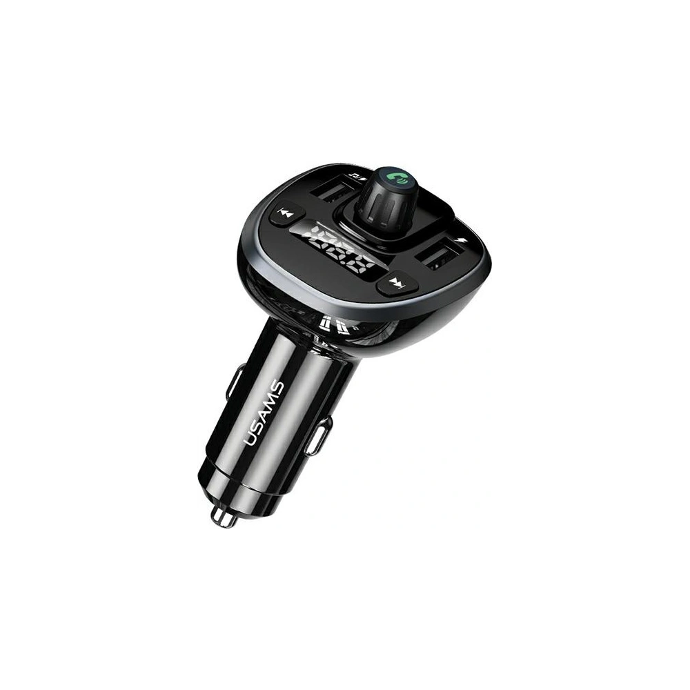 Hurtownia GSM - FM transmitter USAMS C21, hands-free kit, Bluetooth 5.0, MP3, 2xUSB 3,4A černý/black CC115GC01 - USA785BLK - {ean13} - Hurt