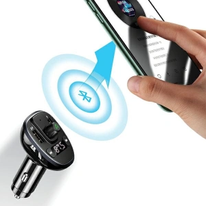 Hurtownia GSM - FM transmitter USAMS C21, hands-free kit, Bluetooth 5.0, MP3, 2xUSB 3,4A černý/black CC115GC01 - USA785BLK - {ean13} - Hurt