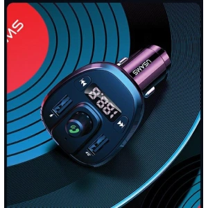 Hurtownia GSM - FM transmitter USAMS C21, hands-free kit, Bluetooth 5.0, MP3, 2xUSB 3,4A černý/black CC115GC01 - USA785BLK - {ean13} - Hurt