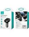 Hurtownia GSM - Transmiter FM USAMS C21, zestaw głośnomówiący, Bluetooth 5.0, MP3, 2xUSB 3,4A czarny/black CC115GC01 - USA785BLK - {ean13} - Hurt