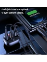 Hurtownia GSM - Transmiter FM USAMS C25 50W, zestaw głośnomówiący, Bluetooth, MP3, 2xUSB / USB-C czarny/black CC143TC01 - USA786BLK - {ean13} - Hurt