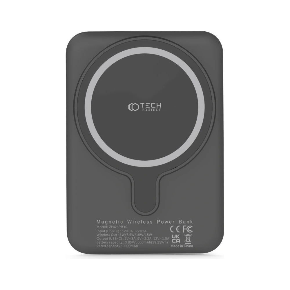 Hurtownia GSM - Powerbank MagSafe Tech-Protect PB10 LifeMag 5000mah Black - THP1281BLK - {ean13} - Hurt