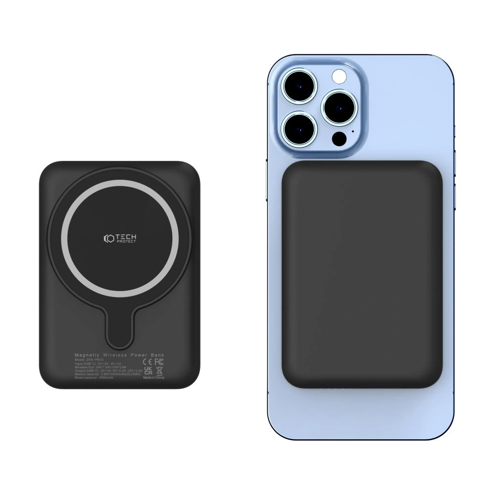 Hurtownia GSM - Powerbank MagSafe Tech-Protect PB10 LifeMag 5000mAh černý - THP1281BLK - {ean13} - Hurt