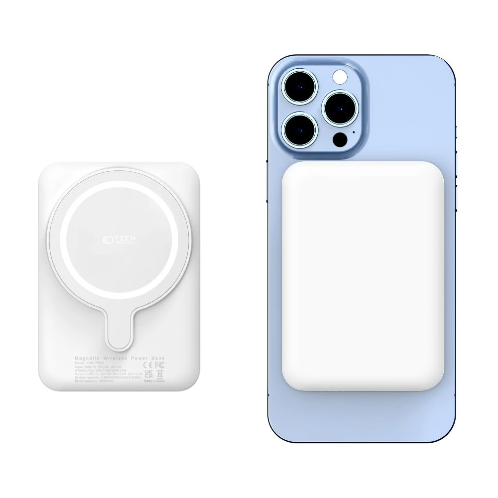 Hurtownia GSM - Powerbank MagSafe Tech-Protect PB10 LifeMag 5000mah Bílý - THP1282WHT - {ean13} - Hurt