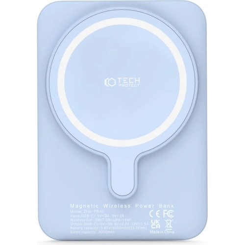 Powerbank MagSafe Tech-Protect PB10 LifeMag 5000mah Blue