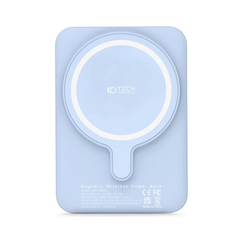 Hurtownia GSM - Powerbank MagSafe Tech-Protect PB10 LifeMag 5000mAh Modrý - THP1283BLU - {ean13} - Hurt
