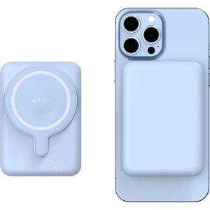 Hurtownia GSM - Powerbank MagSafe Tech-Protect PB10 LifeMag 5000mAh Modrý - THP1283BLU - {ean13} - Hurt