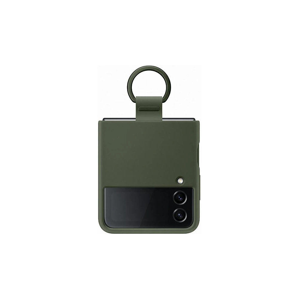 Hurtownia GSM - Etui Samsung Galaxy Z Flip 4 EF-PF721TGEGWW zielony/khaki Silicone Cover Ring - SMG742 - {ean13} - Hurt