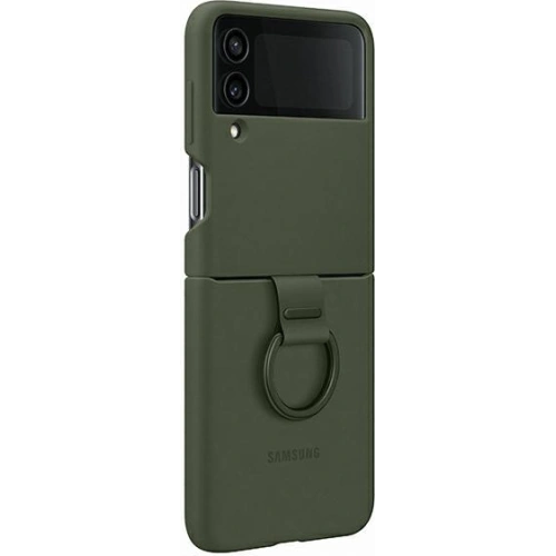 Etui Samsung Galaxy Z Flip 4 EF-PF721TGEGWW zielony/khaki Silicone Cover Ring