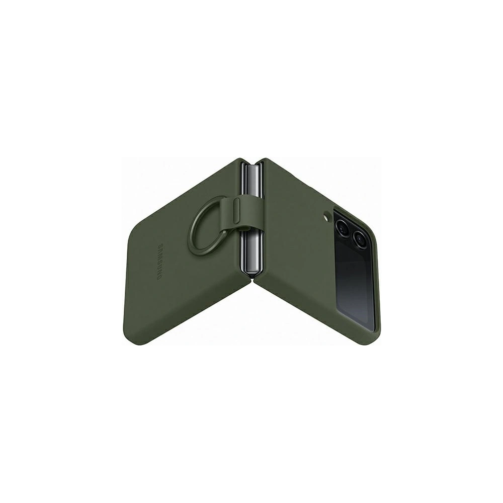 Hurtownia GSM - Etui Samsung Galaxy Z Flip 4 EF-PF721TGEGWW zielony/khaki Silicone Cover Ring - SMG742 - {ean13} - Hurt