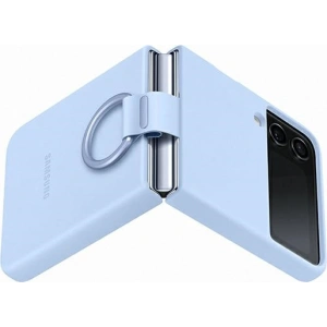 Wholesale Samsung Galaxy Z Flip 4 EF-PF721TLEGWW arctic blue Silicone Cover Ring - SMG743 - {ean13} - Hurt