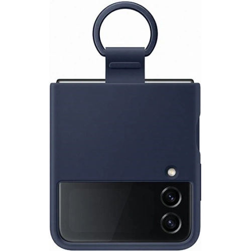 Etui Samsung Galaxy Z Flip 4 EF-PF721TNEGWW granatowy/navy Silicone Cover Ring