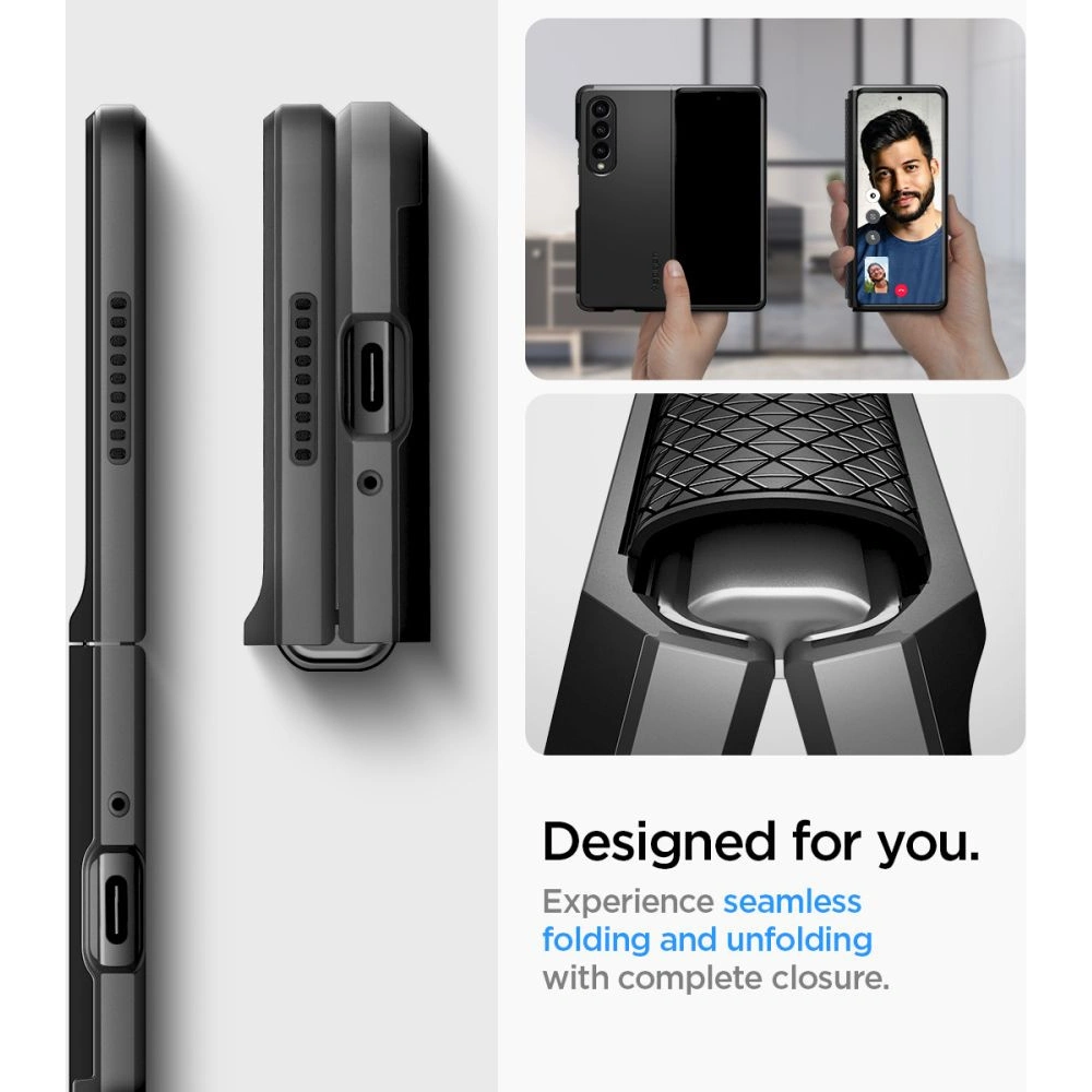 Hurtownia GSM - Etui Spigen Tough Armor Samsung Galaxy Z Fold 4 černé - SPN2315 - {ean13} - Hurt