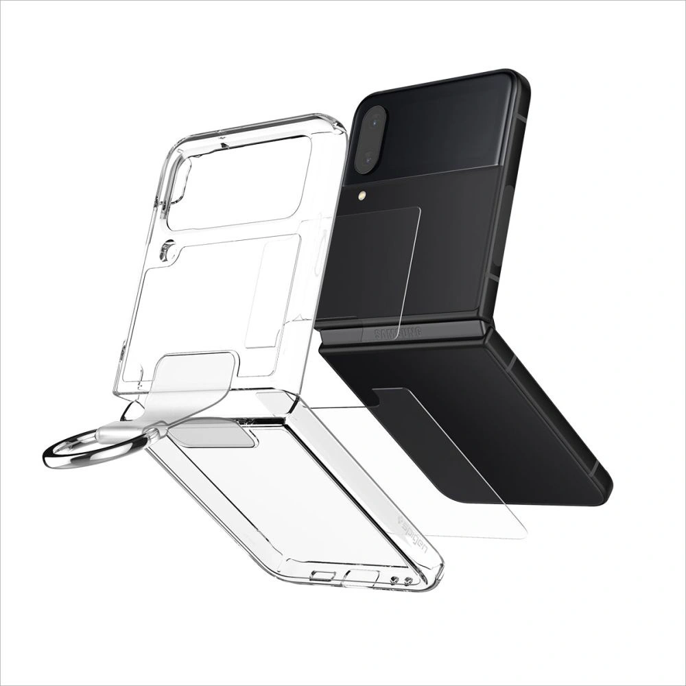 Hurtownia GSM - Etui Spigen Thin Fit Ring Samsung Galaxy Z Flip 4 Crystal Clear - SPN2316 - {ean13} - Hurt