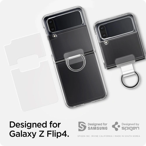 Etui Spigen Thin Fit Ring Samsung Galaxy Z Flip 4 Crystal Clear