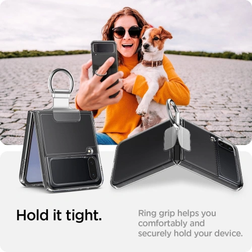 Etui Spigen Thin Fit Ring Samsung Galaxy Z Flip 4 Crystal Clear