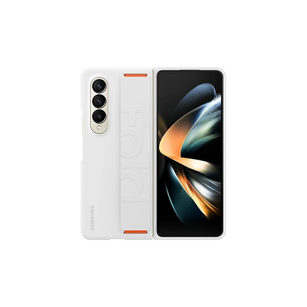Hurtownia GSM - Etui Samsung Galaxy Z Fold 4 EF-GF936TWEGWW bílý/white Silicone Grip Cover - SMG754 - {ean13} - Hurt