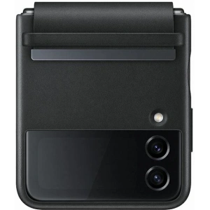 Wholesale Samsung Galaxy Z Flip 4 EF-VF721LBEGWW black Flap Leather Cover - SMG758 - {ean13} - Hurt
