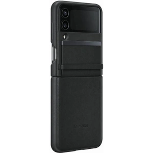 Wholesale Samsung Galaxy Z Flip 4 EF-VF721LBEGWW black Flap Leather Cover - SMG758 - {ean13} - Hurt