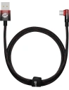 Kabel kątový Baseus MVP 2 Elbow Power Delivery USB - USB-C 1m 100W 5A červený