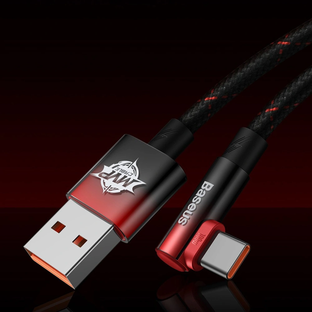 Hurtownia GSM - Kabel kątový Baseus MVP 2 Elbow Power Delivery USB - USB-C 1m 100W 5A červený - BSU3507 - {ean13} - Hurt