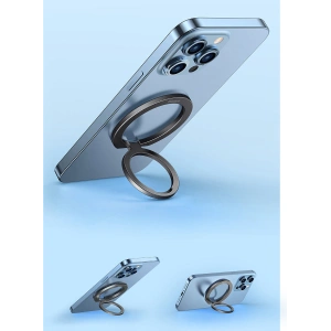 Wholesale Baseus Halo magnetic ring holder phone stand gray - BSU3509 - {ean13} - Hurt